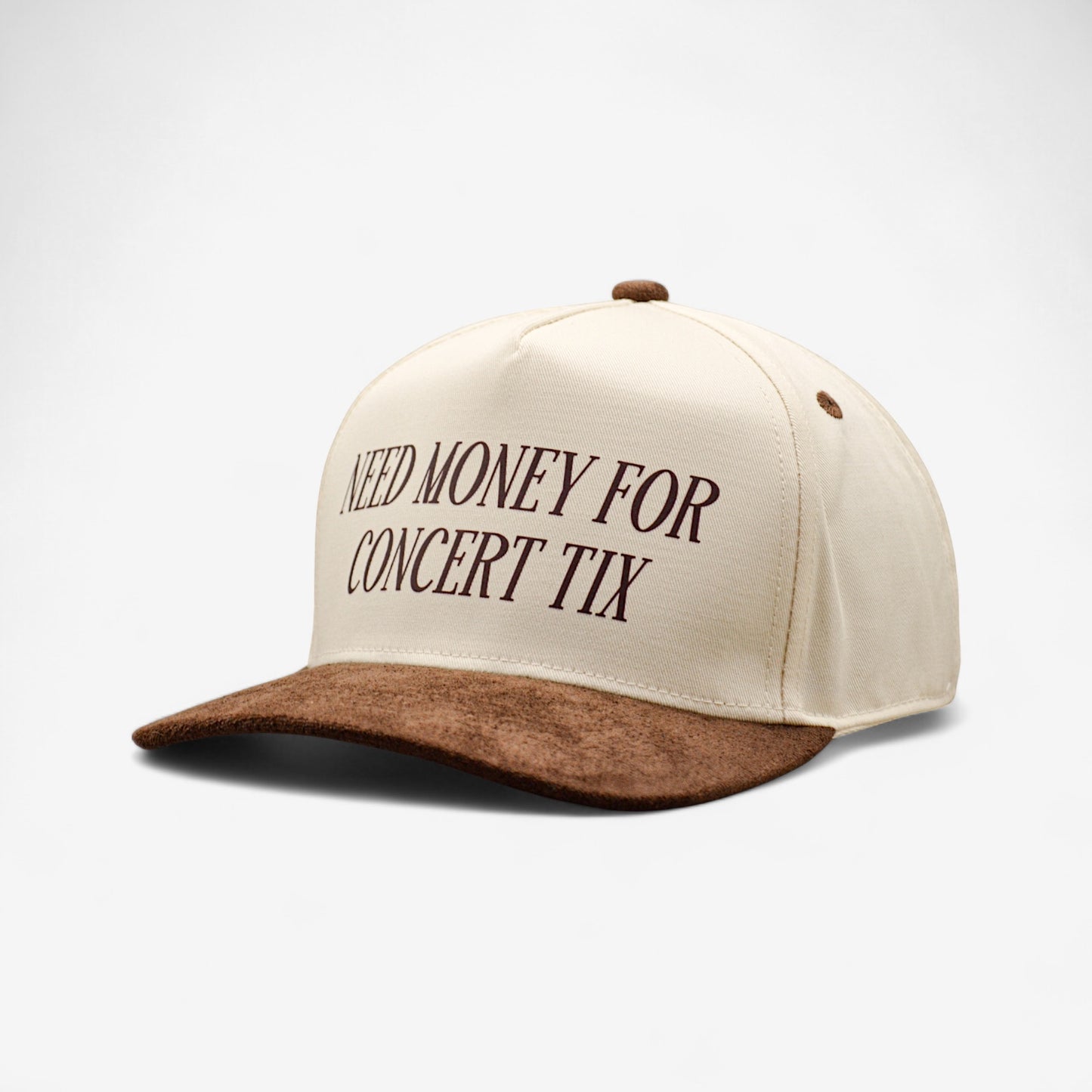 Need Money for Concert Tix Suede Bill Hat