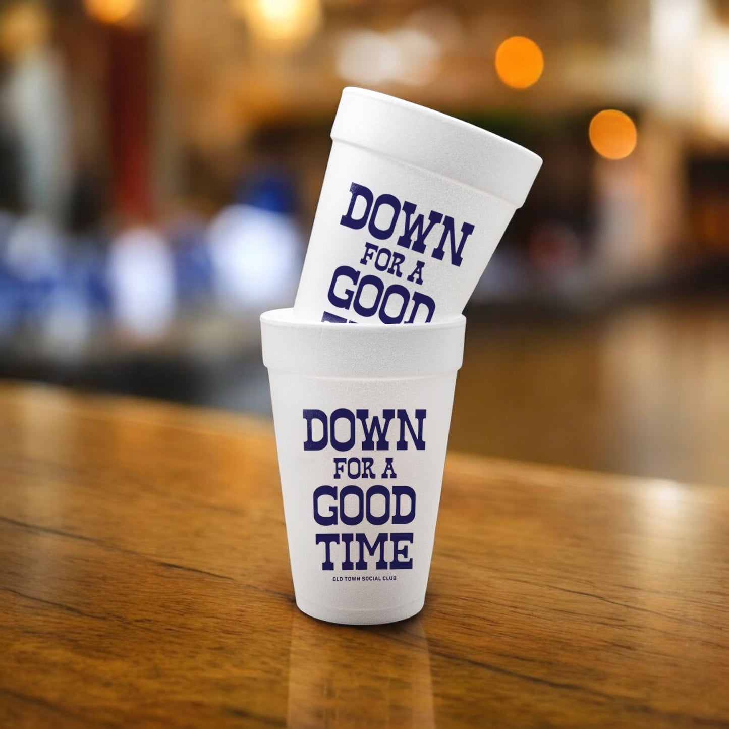 Down for a Good Time 16oz. Foam Party Cups (Set of 10)