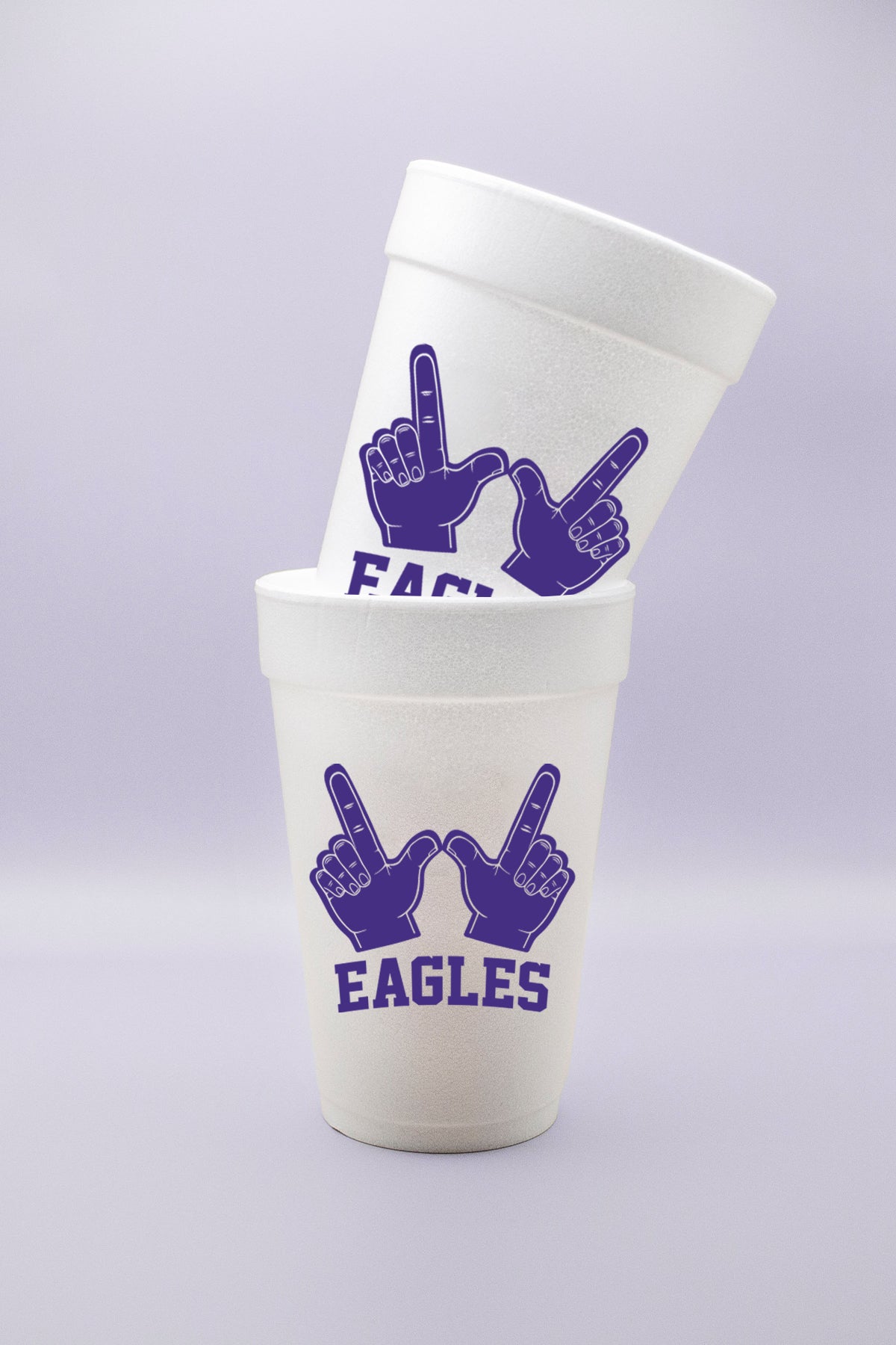 Eagles W Hands 16oz. Foam Party Cups (Set of 24)