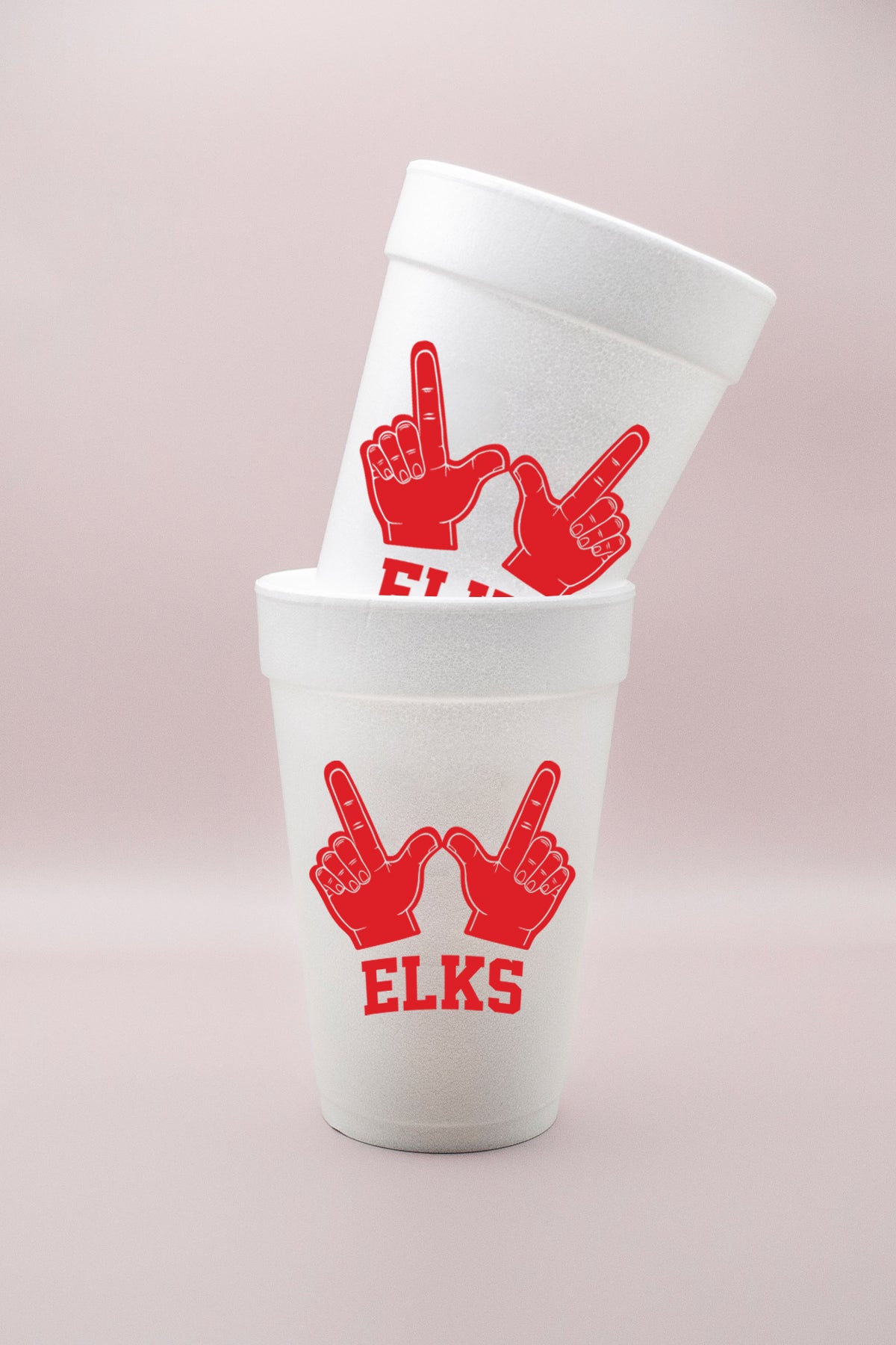 Elks W Hands 16oz. Foam Party Cups (Set of 24)