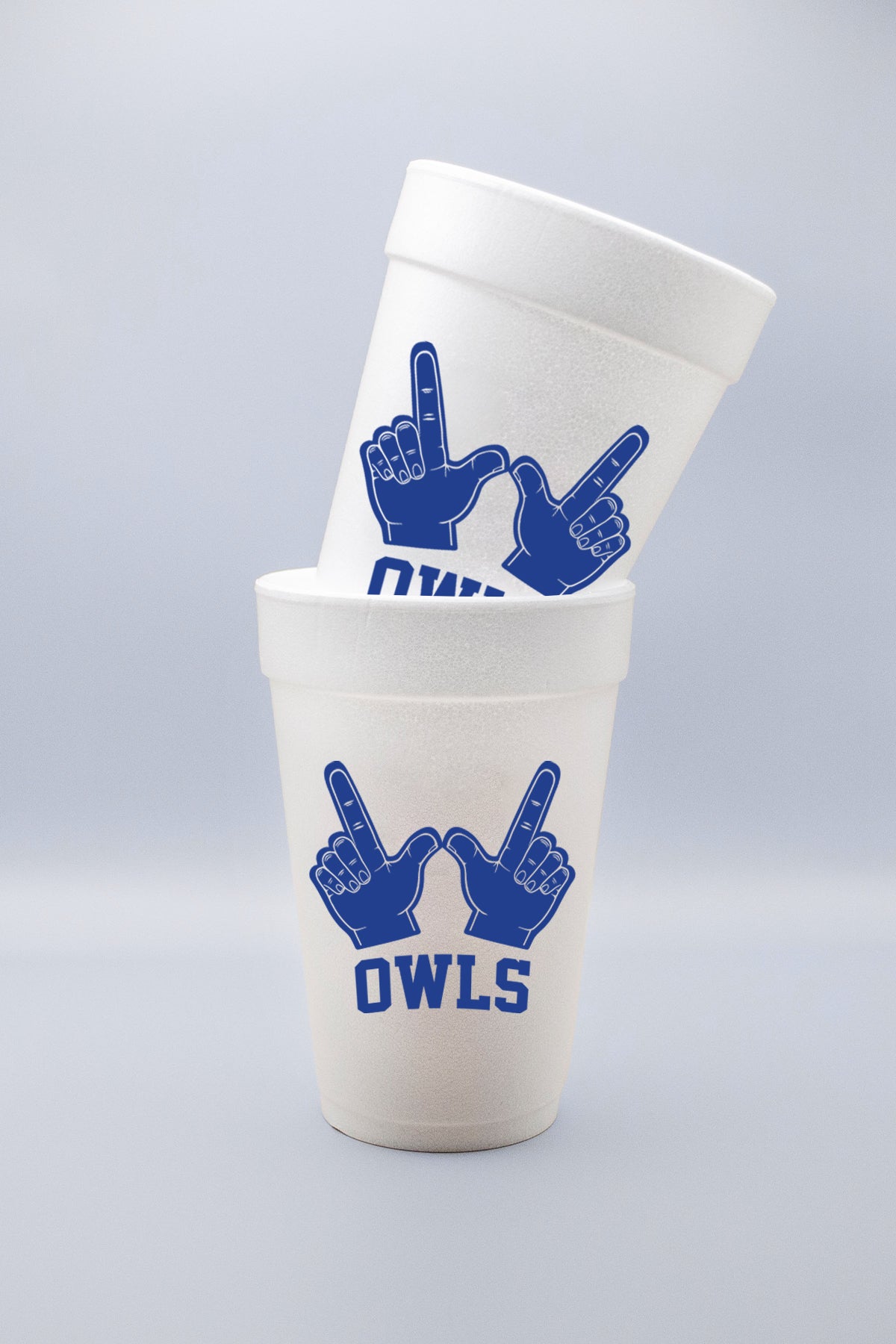 Owls W Hands 16oz. Foam Party Cups (Set of 24)