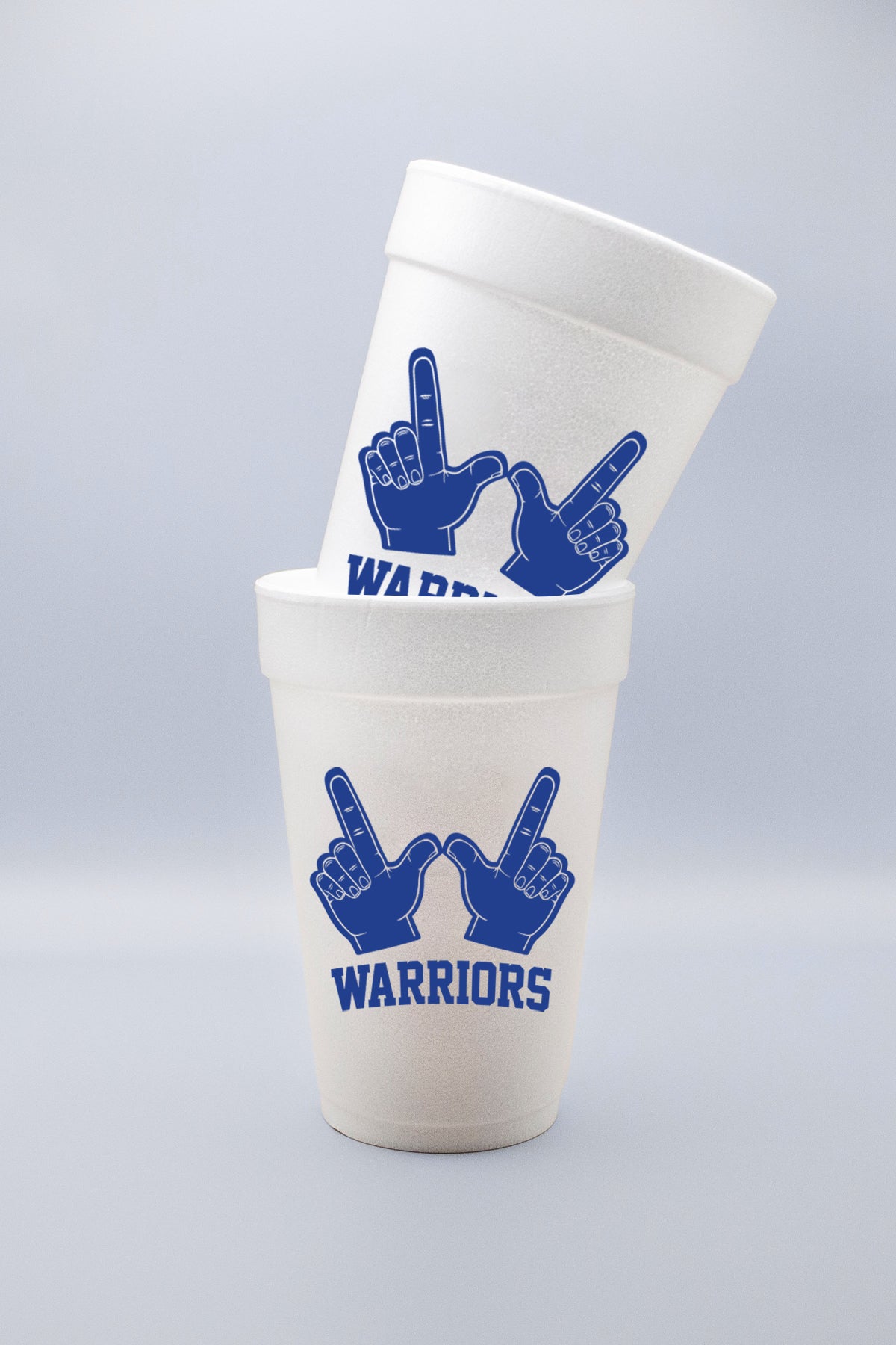 Warriors W Hands 16oz. Foam Party Cups (Set of 10)