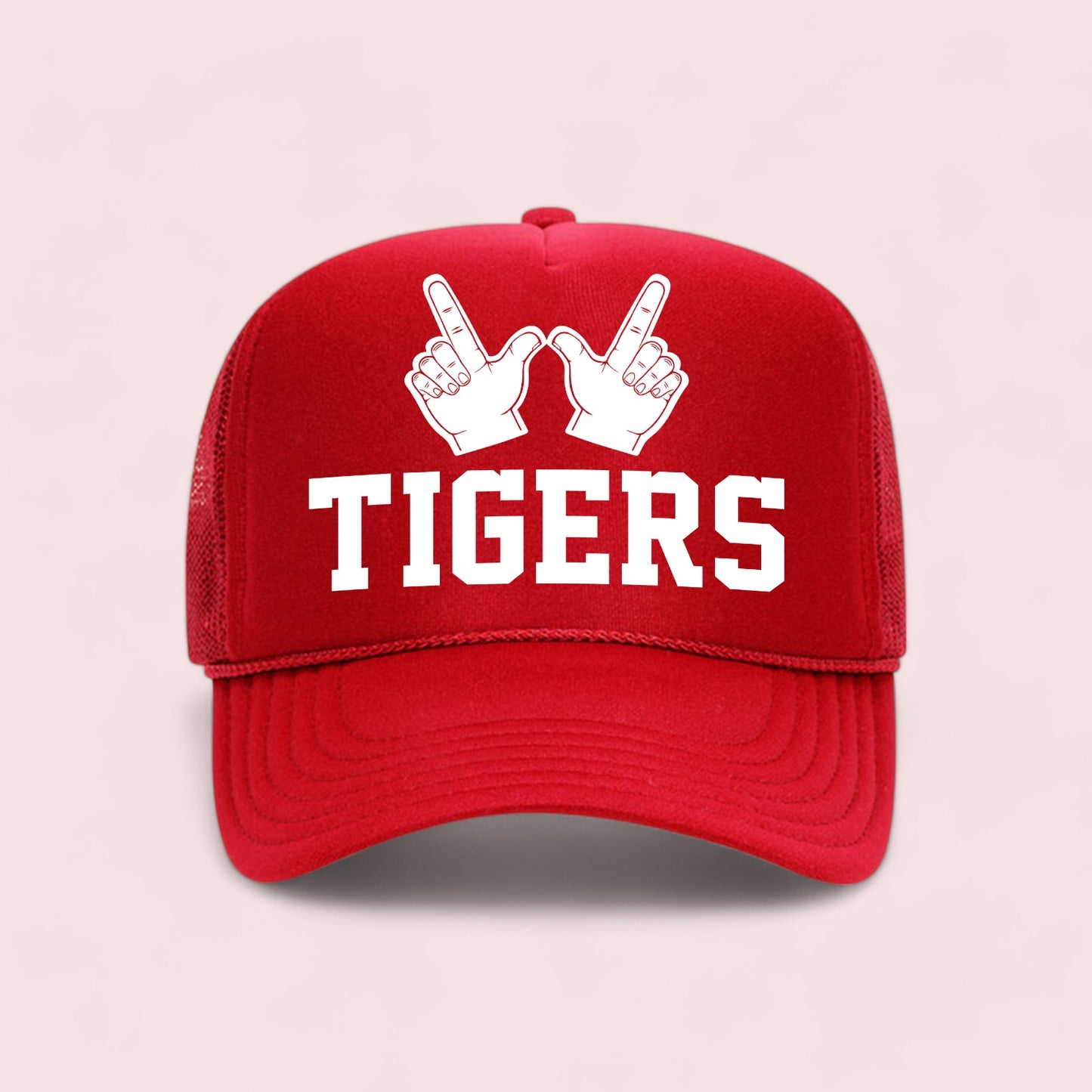 Tigers W Hands Foam Trucker Hat