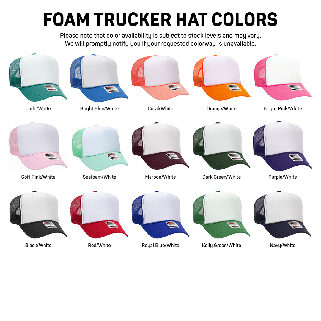 Custom Trucker Hats - Embroidered