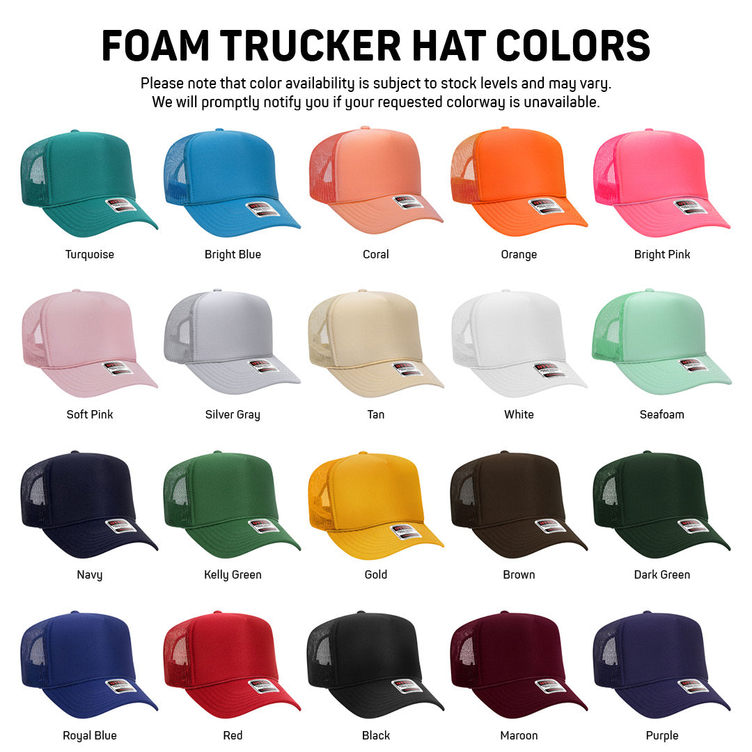 Custom Trucker Hats - Embroidered
